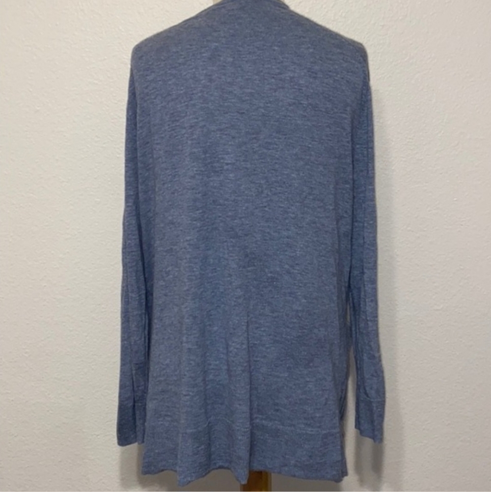 MADEWELL COFFEEHOUSE OPEN CARDIGAN IN BLUE STUDENT XXS - Picture 3 of 6